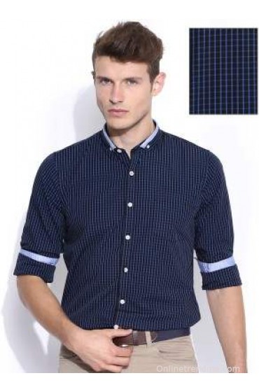 Mast & Harbour Men's Checkered Formal Shirt Mast & Harbour Men's Checkered Formal Shirt